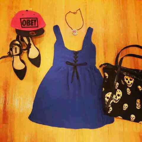 hellodresses's tweet image. dress vallery blue 120rb