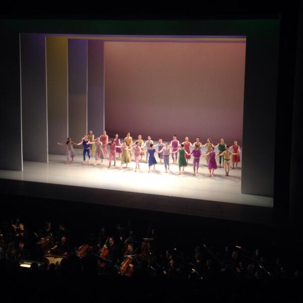 LincolnCenter's tweet photo. Final bows after last night's performance of @MarkMorrisDance's "L'Allegro," the end of the White Light Festival: http://t.co/Ic0ecFXMbW
