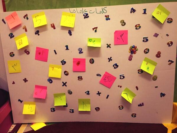 MathOCM's tweet image. في الاخير كتب الاطفال على هذه اللوحه ارقامهم المفضله ♡♡