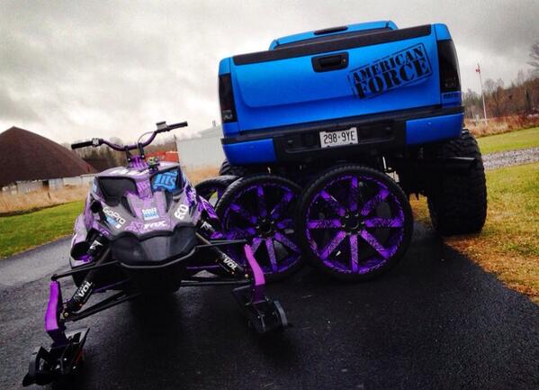 Toys are lookin nice and shiny after a good cleaning... #snowsherenow #timetoride #americanforce