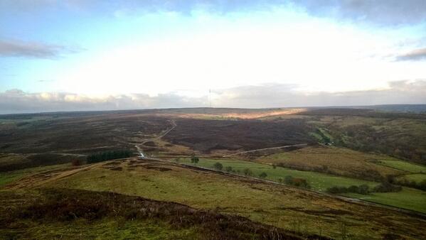 Great view from the top of Hawnby Hill today.