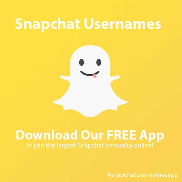 snapusers's tweet photo. Join the largest Snapchat User Community Online! Download our new App for Freetoday! http://t.co/KcoBcGrEdm #snapchat http://t.co/hBiBFOb1UP
