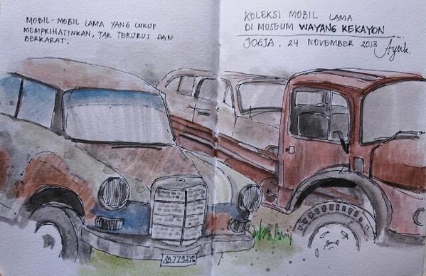 Apiik.. :) RT <a href="/ayeuka/">Ayuk Purwandari</a>: Koleksi mobil di #museumWayangKekayon...;D cc: <a href="/ISJogja/">IS Jogja</a> <a href="/Ind_sketchers/">Indonesia's Sketchers</a>
