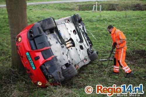 Ferrari F12 wrecked by grandfather trying to show off to grandson #ferrari