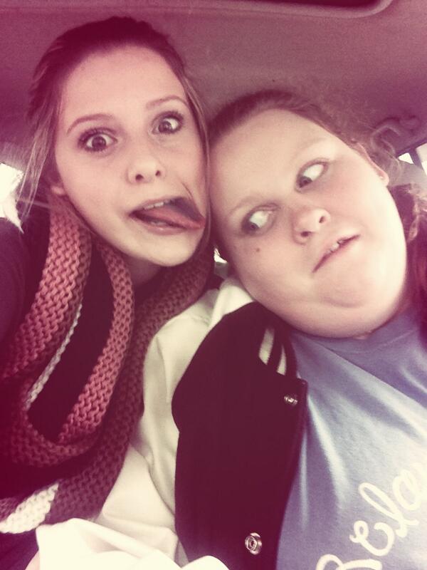 rapmaster9's tweet photo. Just a personality pic from me and my BMFFOTP❤👯 Don't know what I would do without you😘👏 @maggieleigh96 I love you! http://t.co/41Ey4yi0xh
