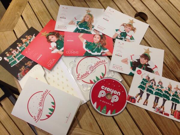 크레용팝 꾸리스마스 CD!! 푸짐하죠?^^