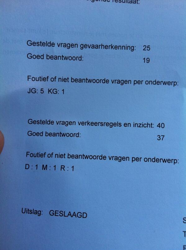janklerken's tweet photo. Geslaagd :)! http://t.co/fW0BABEtsy