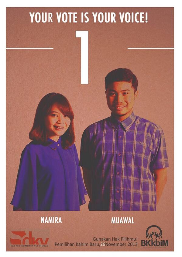 This is it - Ur vote is ur voice! Number 1 from Namira &amp; Muawal.