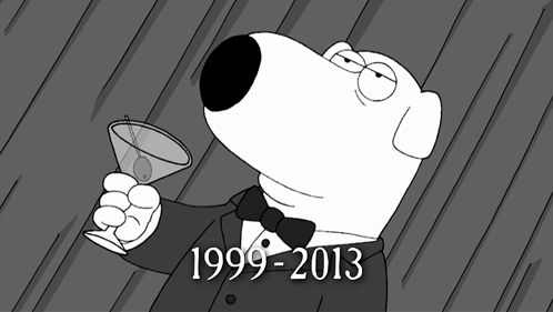ChataApp's tweet image. Last Night Brian Griffin Died on Family Guy!!! :( RT to show your respect!