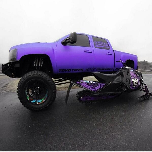 What do you think of project Cashout if it had been done in matte purple? Trucks gotta match the sled right?