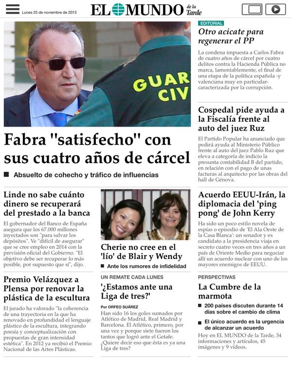elmundoes's tweet photo. EL MUNDO cambia de piel y #todosganamos. Ya está disponible EL MUNDO de la Tarde http://t.co/javBs51Z58