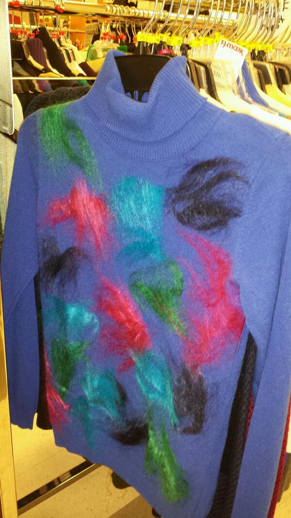 K__Mon's tweet photo. Trolls WERE harmed in the making of this sweater #baldtroll #uglysweater http://t.co/gylWEjWH3f