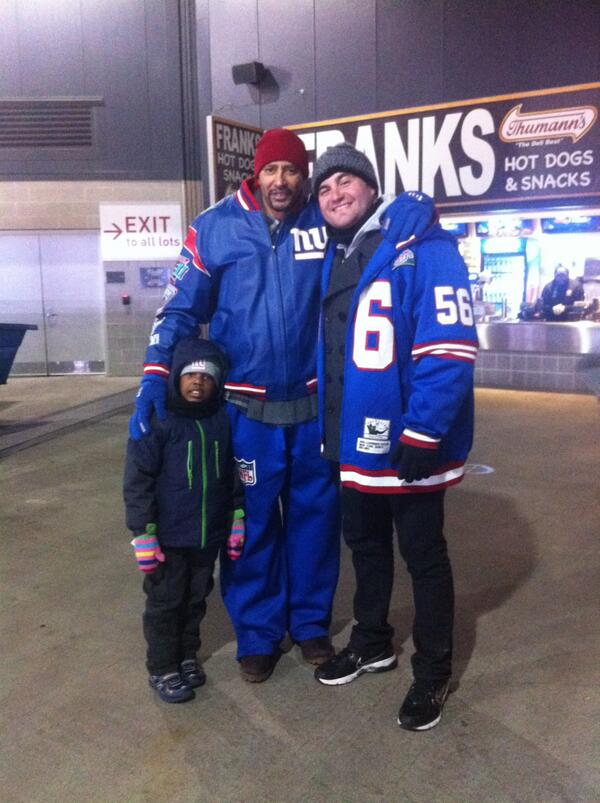 Morgansm3117's tweet photo. Grandson Jamal, Kyle Negrete &amp; Me at Metlife aka Giants Stadium - NY vs Dallas http://t.co/JRTUKNV6Oa