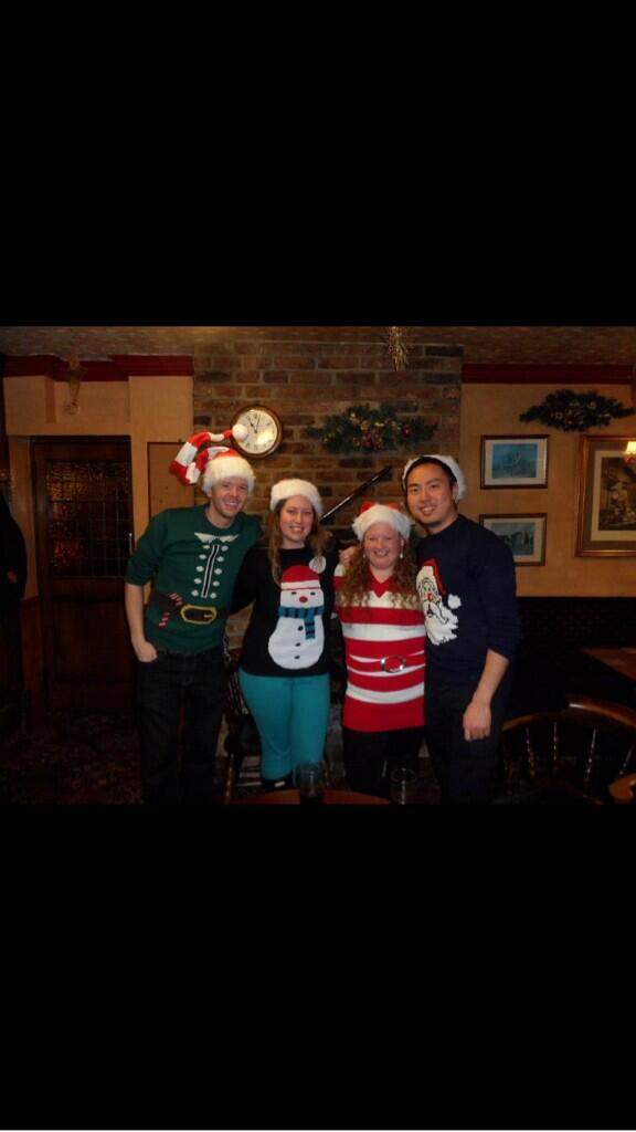 ozbreezer's tweet photo. @morningshowon7 Christmas in the UK last year! #xmasjumperday http://t.co/NYHlsoYWGC