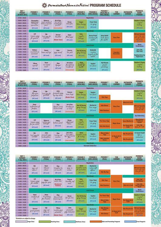 Check it out! Daftar program Namaste Festival tahun ini :) yuk dibeli tiketnya, bisa melalui kami loh!