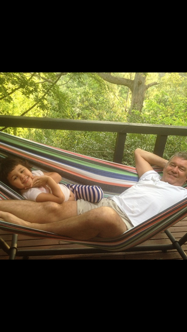 JimmyBarnes's tweet image. Chilling on the hammock