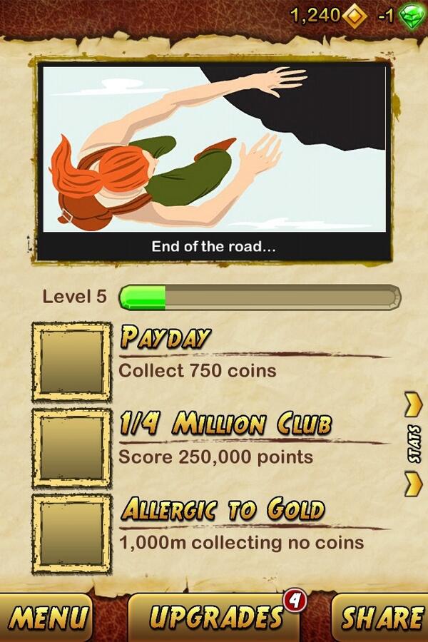 I got 12075 points while escaping from a Giant Demon Monkey. Beat that! bit.ly/TempleRun2.