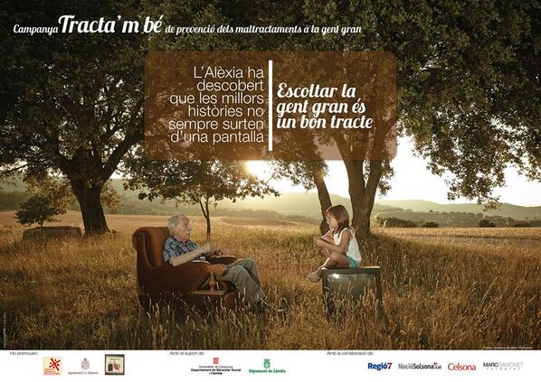 Escoltar la gent gran és un bon tracte. <a href="/CTractambe/">campanyatractambe</a> <a href="/DIXITcat/">Compte no operatiu</a> #Solsonès
