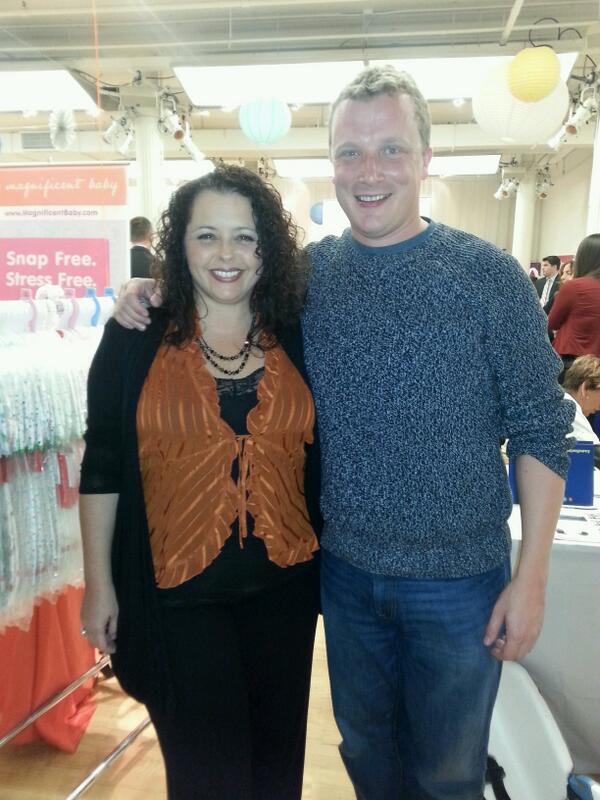 ShariCriso's tweet image. Guess who I found? @TheBabyGuyNYC at the @bigcitymoms #BiggestBabyShower @EvenfloFeeding #happytoseeyou mwah