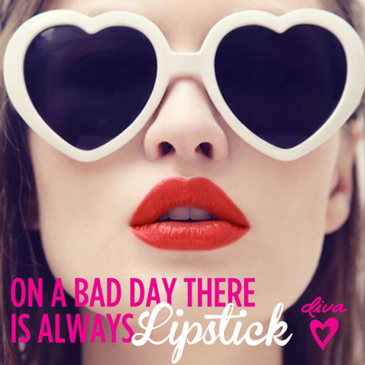 divaaccessories's tweet photo. On a bad day, there is always Lipstick ♥ #QuoteOfTheDay #diva #divaaccessories http://t.co/JkmskG3anA