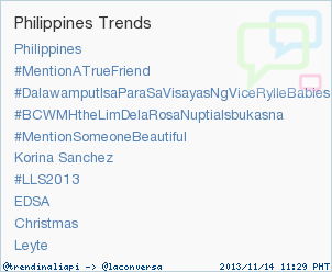 trendinaliaPI's tweet photo. Trend Alert: #LLS2013. More trends at http://t.co/PzuiyCrFbO #trndnl http://t.co/77VACIvrWV
