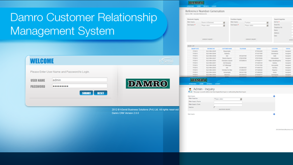hSenidWebItPro's tweet image. Damro Customer Relationship #ManagementSystem
