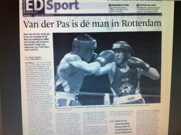 ONBrabant's tweet photo. Mooi stuk over internationaal talent Max van der Pas (bokser uit Elsendorp) in het ED. #brabantsehelden http://t.co/U6PxFJ4fvz