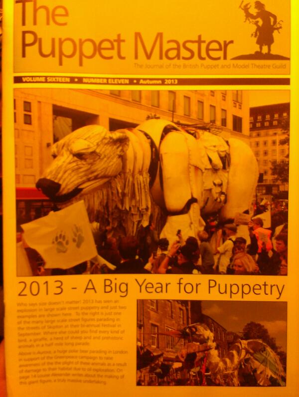 OhSianKidd's tweet photo. Great to see #Aurora on the front of #PuppetMaster eh? @LouLouAlexander @HutchinsonMatt  @mbrettuk @SamanthaArends1 http://t.co/8fW0CyNQVV