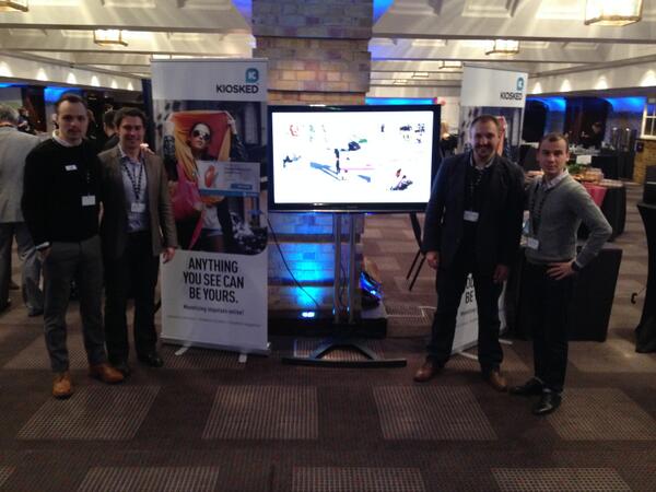 Kiosked's tweet photo. While our Finnish team is busy at #slush13 our UK team is at #custdirect #representing :) http://t.co/o2vxctzkOi