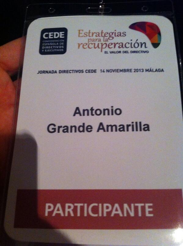 agrande7's tweet photo. Gracias a Gva&amp;Atencia por dejarme aprender de Mario Alonso Puig, César Alierta, Felipe Glez y Miguel Arias Cañete http://t.co/ATqtFtZQBE