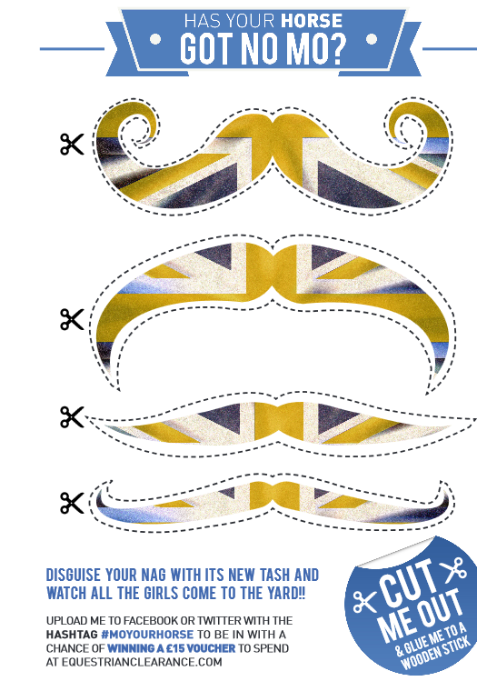 Horse got no mo? Print and cut-out your own by downloading this PDF: bit.ly/1fBfTnu #moyourhorse