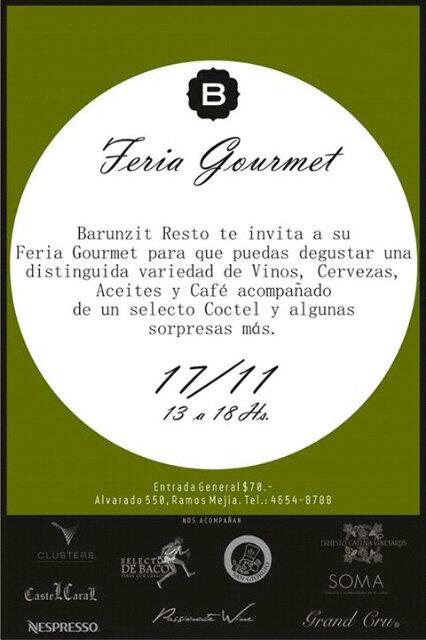 Se viene Feria Gourmet en Ramos!!! Con todos nuestros productos bueno vino y buena comida + buena Música