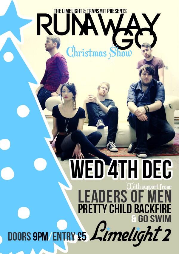 Next Gig <a href="/LimelightNI/">Limelight Belfast</a>: <a href="/runaway_go/">Runaway GO</a> Xmas Show on 4th Dec with <a href="/WeAreLOM/">Leaders Of Men</a> <a href="/PrettyChildB/">PrettyChildBackfire</a> &amp; @wearegoswim #GigsNI #NIMusic