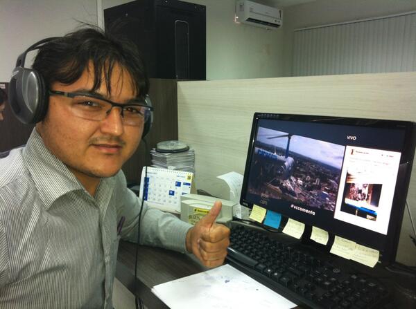 hetaosilva's tweet photo. Acompanhando aqui do trabalho em Mossoró-RN pelo #vccomenta http://t.co/c9Di1sEMQs