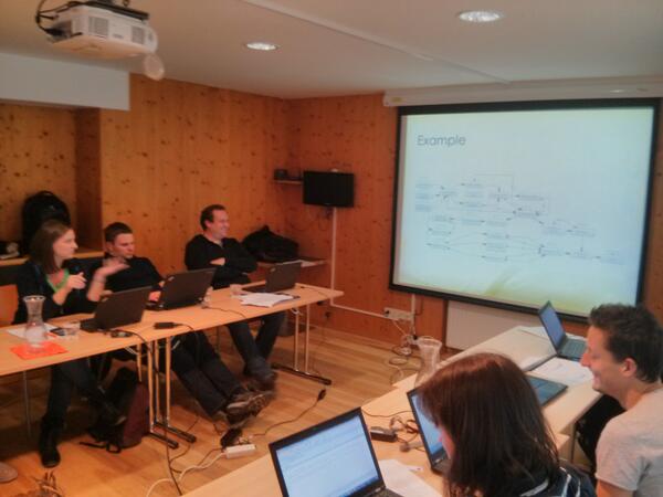 bpm_qe's tweet image. ... now also @CorneliaHai talking about declarative process models at the QE Workshop in Obergurgl