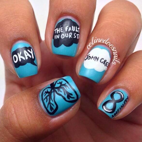 Roooooooos_'s tweet photo. "@_AccioSeverus_: Book nails http://t.co/9uN8TDi9HG" @hannahxpirate