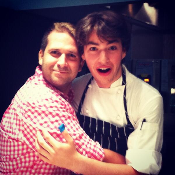LeRivageNYC's tweet photo. @lechefpaul has all kinds of fans- a lot you might know! Today's #FamousFriend is @Greg_Grossman, #celebritychef! http://t.co/STiyFgsVQl