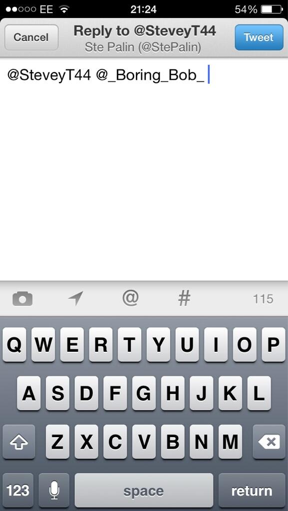 StePalin's tweet photo. @SteveyT44 @_Boring_Bob_ just replying on twitter http://t.co/7dvDo1UwAa