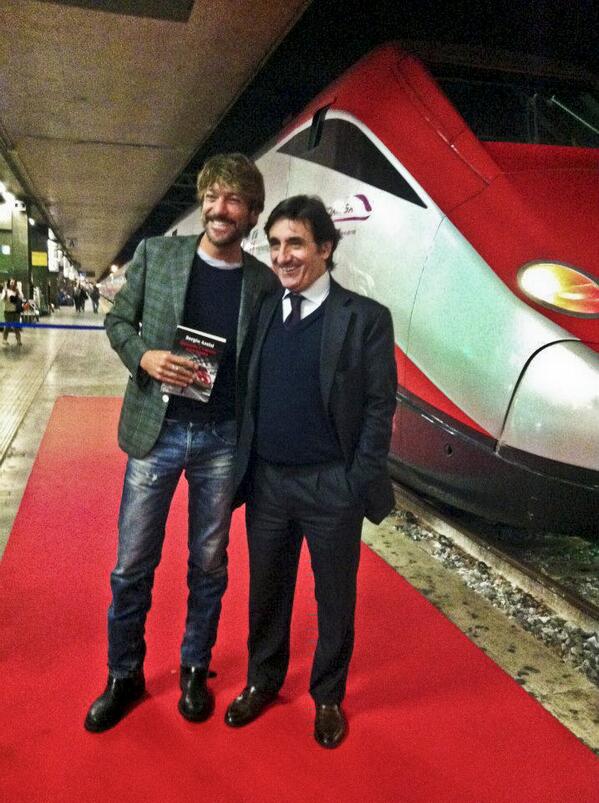 Con Urbano Cairo all'evento alla stazione Termini di Roma.