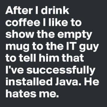 JenniMuckles's tweet image. #JavaExpert Haha!