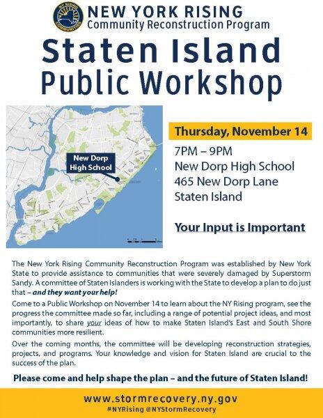 NYSORHC's tweet photo. #StatenIsland: Attend the #NYRising Community Public Meeting tonight to share your thoughts on resiliency projects. http://t.co/hVdG4lP82z