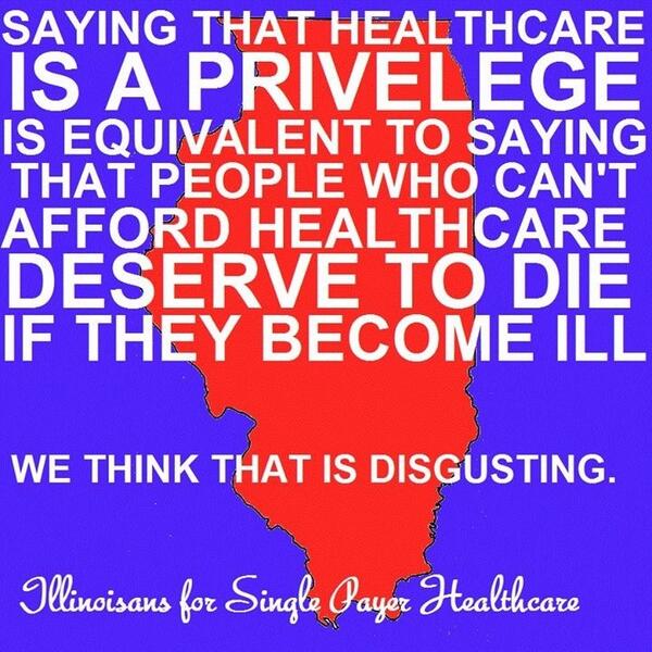 IL4SinglePayer's tweet photo. Single Payer Healthcare is the most moral system. #il4sp http://t.co/BS9OPbED3L