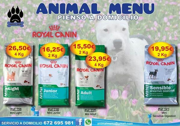 AnimalMenu's tweet image. Royal Canin para tu #mascota al mejor precio. 672695981