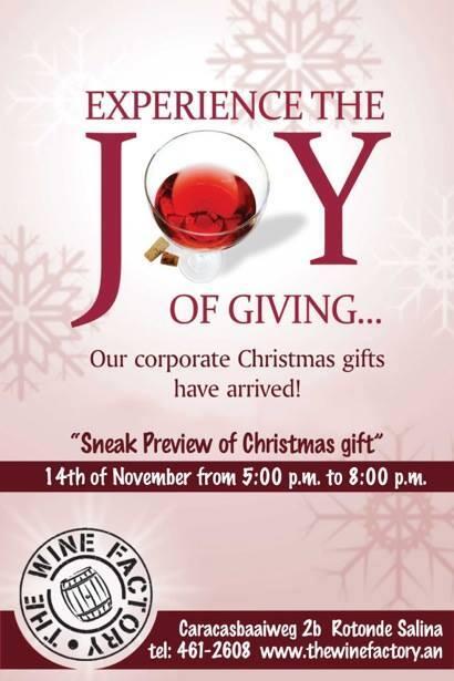 Tonight: Christmas Packages Market! From 5.00 PM - 8.00 PM  See you at The Wine <a href="/thewinefactory/">The Wine Factory</a>