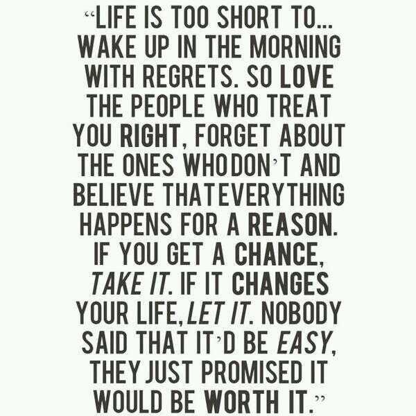 Love the people who treat you right :p