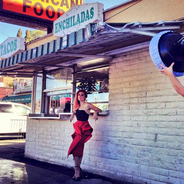 On a photoshoot today for @theiconmag in el lay! #citylife