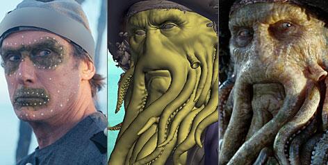 BehindCam's tweet image. The process behind the making of Davy Jones in "Pirates of the Caribbean: Dead Man's Chest".