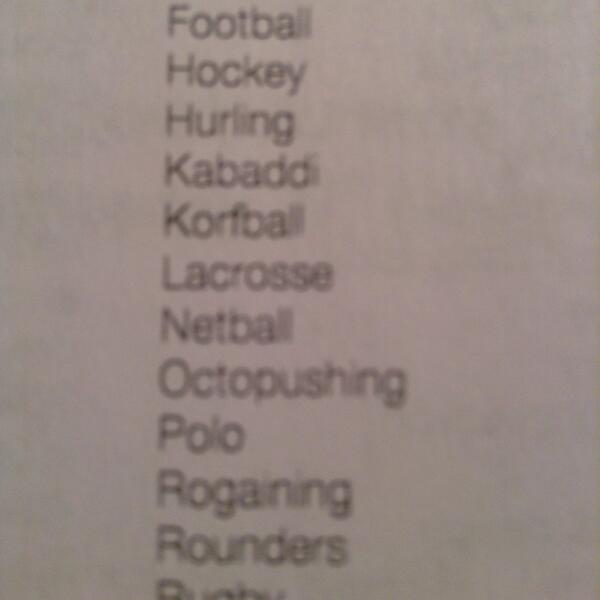 kirstyclyne's tweet image. can&apos;t decide if I want to do lacrosse, archery or octopushing #DofEProblems