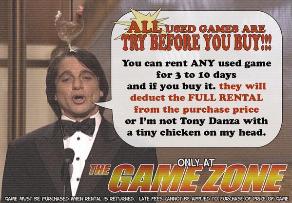 TheGameZoneGZ's tweet image. Did you know that our used games are available to rent AND you can deduct the rental from the purchase? #TinyChicken