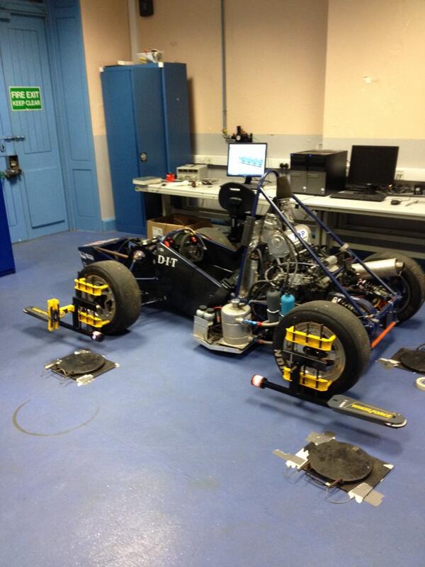 Late night suspension setup on the FD13 #formulastudent #WeTotallyKnowWhatWe'reDoing #A6.1